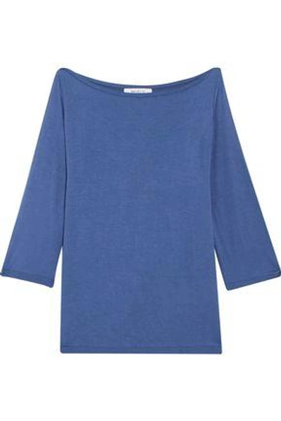 Bailey44 Woman Cutout Stretch-jersey Top Blue