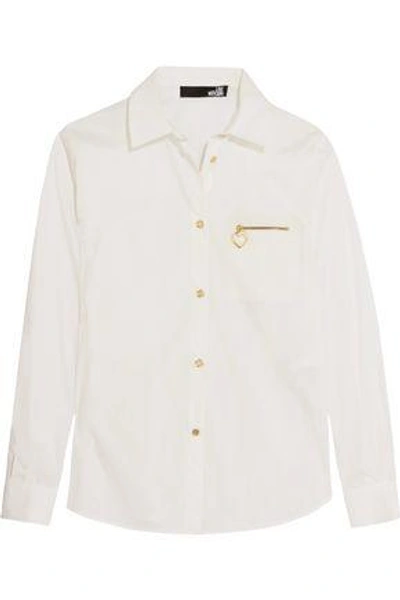 Love Moschino Woman Cotton-blend Shirt White
