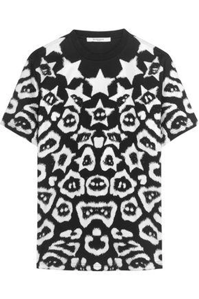 Givenchy Woman T-shirt In Printed Cotton-jersey Black