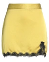 Kontatto Woman Mini Skirt Mustard Size M Polyester In Yellow