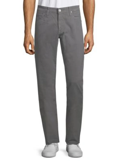Ag Graduate Slim Straight-fit Jeans In Stone Grey