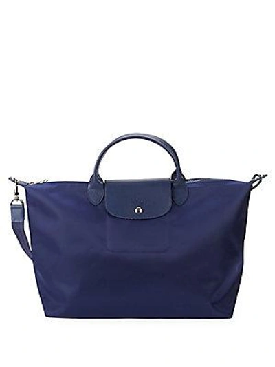 Longchamp Le Pliage N&eacute;o Top Handle Bag In Navy
