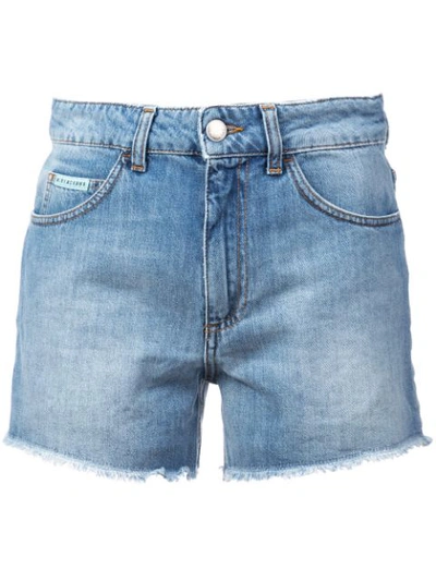 Alexa Chung Alexachung Woman Faded Denim Shorts Mid Denim In Blue