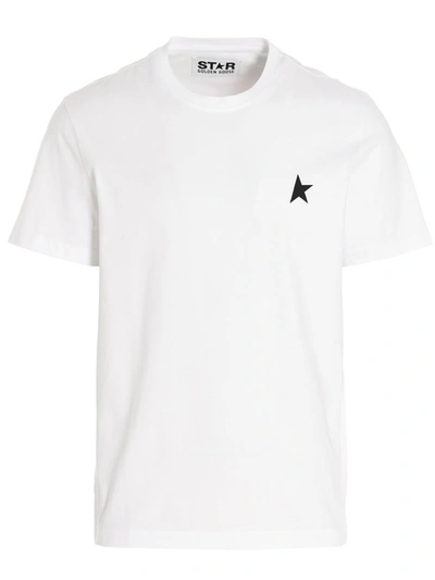 Golden Goose T-shirt 'small Star' In White/black