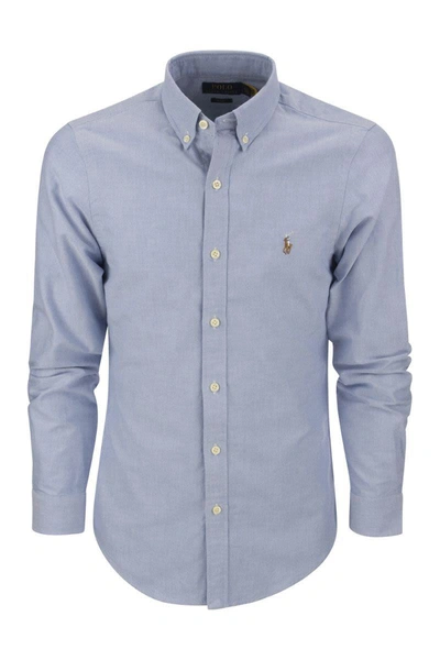 Polo Ralph Lauren Slim-fit Oxford Shirt In Light Blue