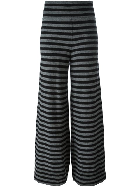 Sonia Rykiel Striped Knit Trousers | ModeSens