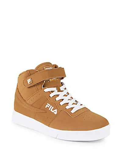 Fila Vulc 13 Mid Plus Sneakers In Tan