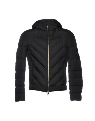 Versace Down Jacket In Black