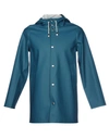 Stutterheim Full-length Jacket In Deep Jade