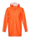 Stutterheim Full-length Jacket In Orange