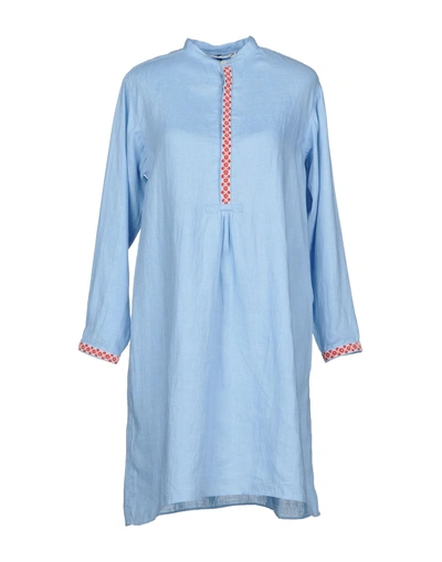 Jupe By Jackie Short Dresses In Sky Blue