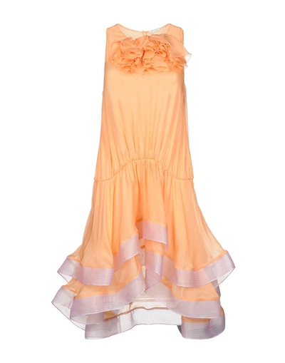 Daniele Carlotta Short Dresses In Apricot