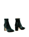 Polly Plume Ankle Boot In Dark Green