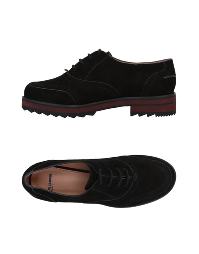Jil Sander Lace-up Shoes In Black