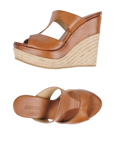 Jimmy Choo Sandals In Brown