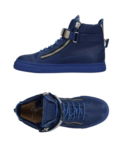 Giuseppe Zanotti Sneakers In Bright Blue