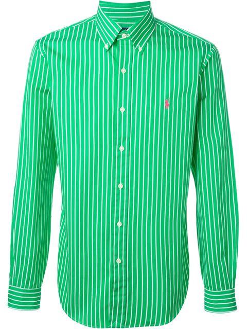 Polo Ralph Lauren Striped Logo Shirt | ModeSens