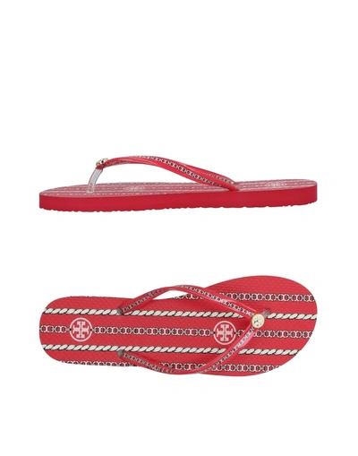 Tory Burch Toe Strap Sandals In Coral