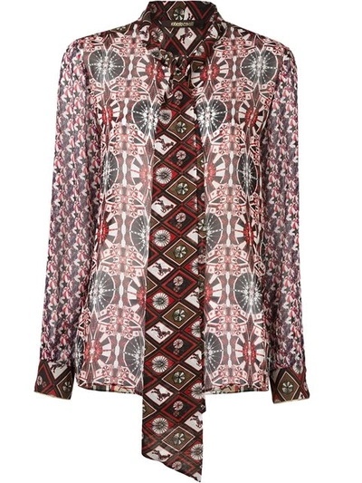 Roberto Cavalli Kaleidoscopic Print Blouse - Red