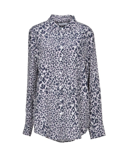 Equipment Patterned Shirts & Blouses In Dark Blue