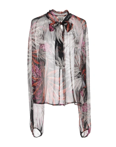 Fausto Puglisi Floral Shirts & Blouses In Black