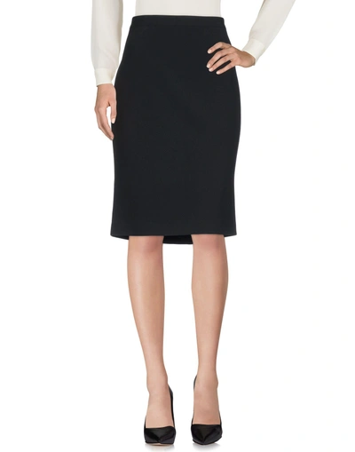 Boutique Moschino Knee Length Skirts In Black