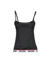 Moschino Tank Top In Black