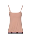 Moschino Tank Top In Pale Pink