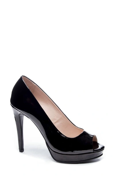 Chinese Laundry Holliston Peep Toe Pump In Black