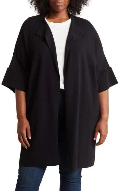 By Design Chicago Open Front Cardigan In Black