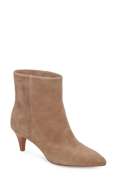 Dolce Vita Dee Pointed Toe Bootie In Truffle Suede