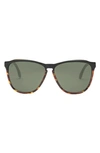 Electric Encelia 62mm Polarized Oversize Sunglasses In Darkside Tort/ Grey Polar