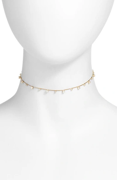 Child Of Wild Crystal Dust Cubic Zirconia Choker Necklace In Gold