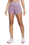 Nike Swift Dri-fit High Waist Shorts In Violet Dust