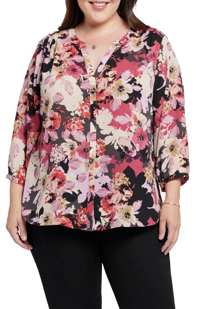 Nydj Semisheer Pintuck Blouse In Helena