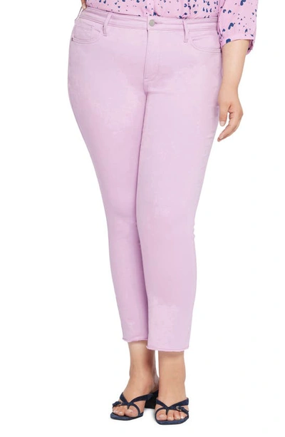 Nydj Sheri Ankle Fray Hem Slim Jeans In Purple
