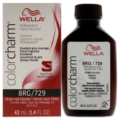 Wella Color Charm Permanent Liquid Haircolor - 729 8rg Titian Red Blonde By  For Unisex - 1.4 oz Hair