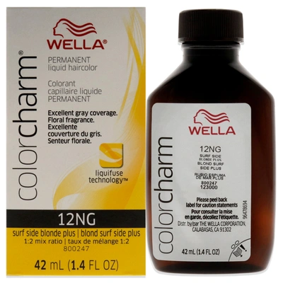 Wella Color Charm Permanent Liquid Haircolor - 12ng Surf Side Blonde Plus By  For Unisex - 1.4 oz Hai In Black