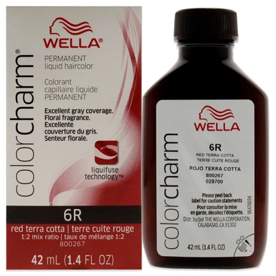 Wella Color Charm Permanent Liquid Haircolor - 6r Red Terra Cotta By  For Unisex - 1.42 oz Hair Color