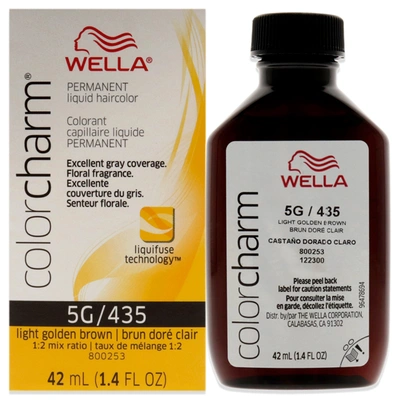 Wella Color Charm Permanent Liquid Haircolor - 435 5g Light Golden Brown By  For Unisex - 1.4 oz Hair
