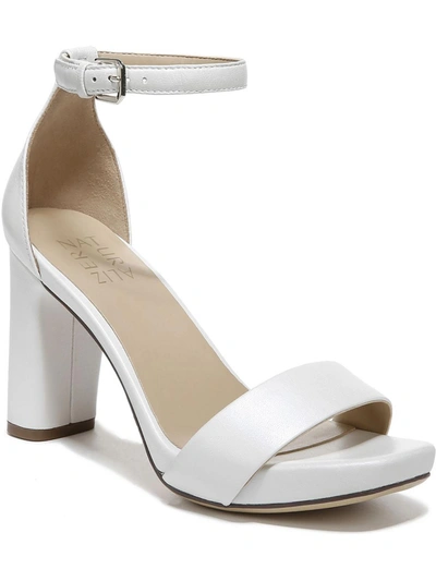 Naturalizer Joy Womens Square Toe Dress Sandals In White