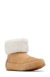 Sorel Go Stumptown Faux Fur Lined Bootie In Tawny Buff/ Natural