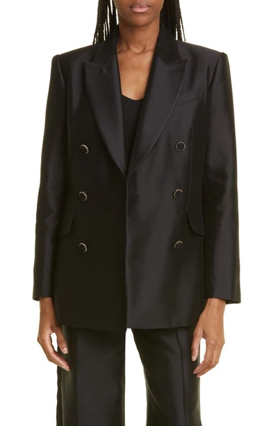 Zimmermann Wool & Silk Tuxedo Jacket In Black