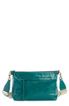 Isabel Marant Nessah Wardy Leather Crossbody Bag In Emerald