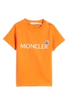 Moncler Babies' Kids' Logo Graphic T-shirt In Orange