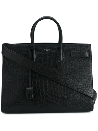 Saint Laurent Classic Holdall Bag In Black