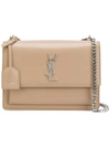 Saint Laurent Monogram Sunset Shoulder Bag In 2721 Beige