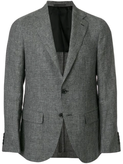 Caruso Micro Plaid Blazer In Multicolour