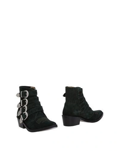 Toga Ankle Boot In Dark Green