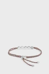 Monica Vinader Engravable Beaded Friendship Bracelet In Metallic
